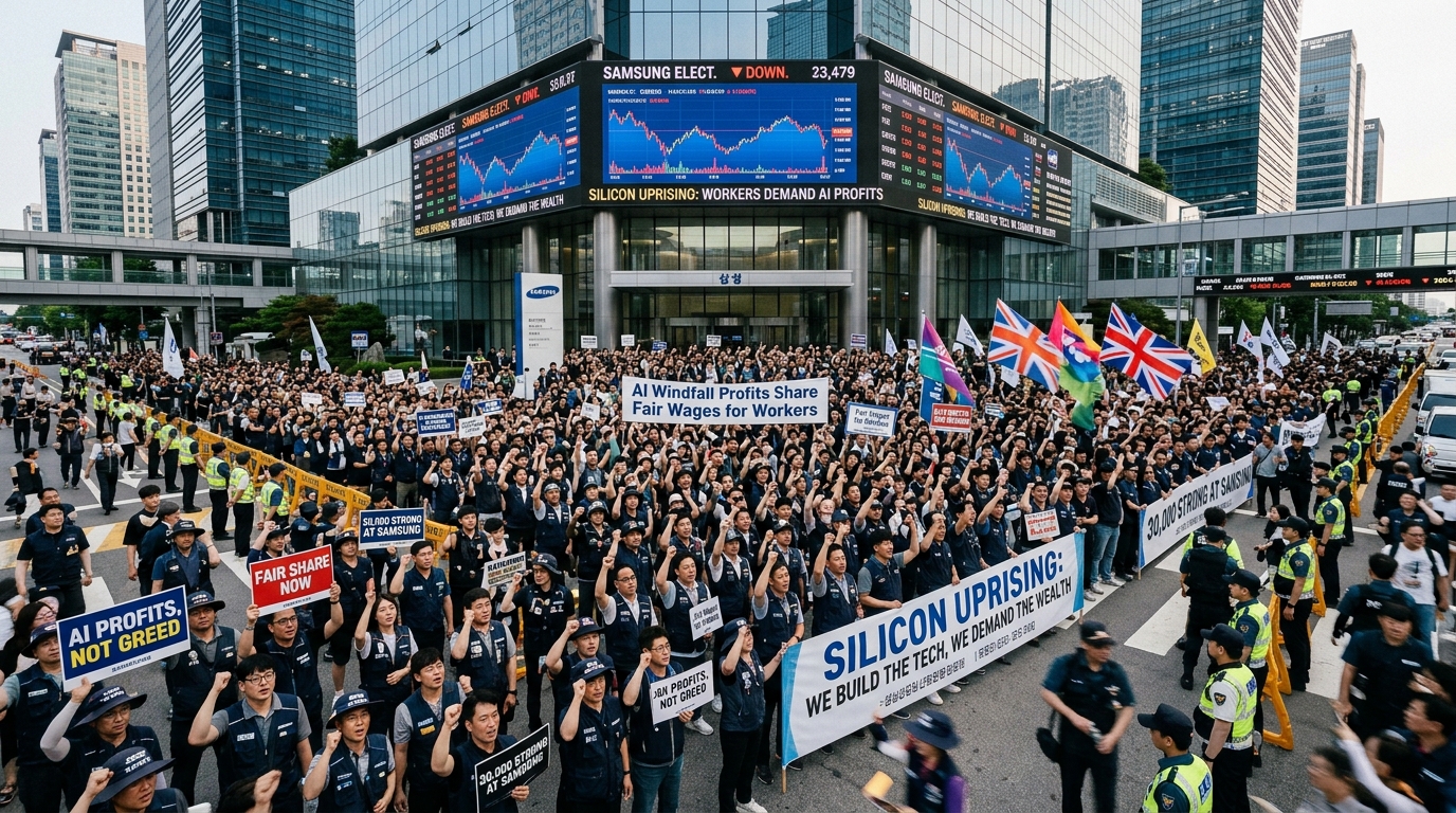 The Silicon Uprising: 30,000 Protesters at Samsung Demand Fair Share of AI Windfall