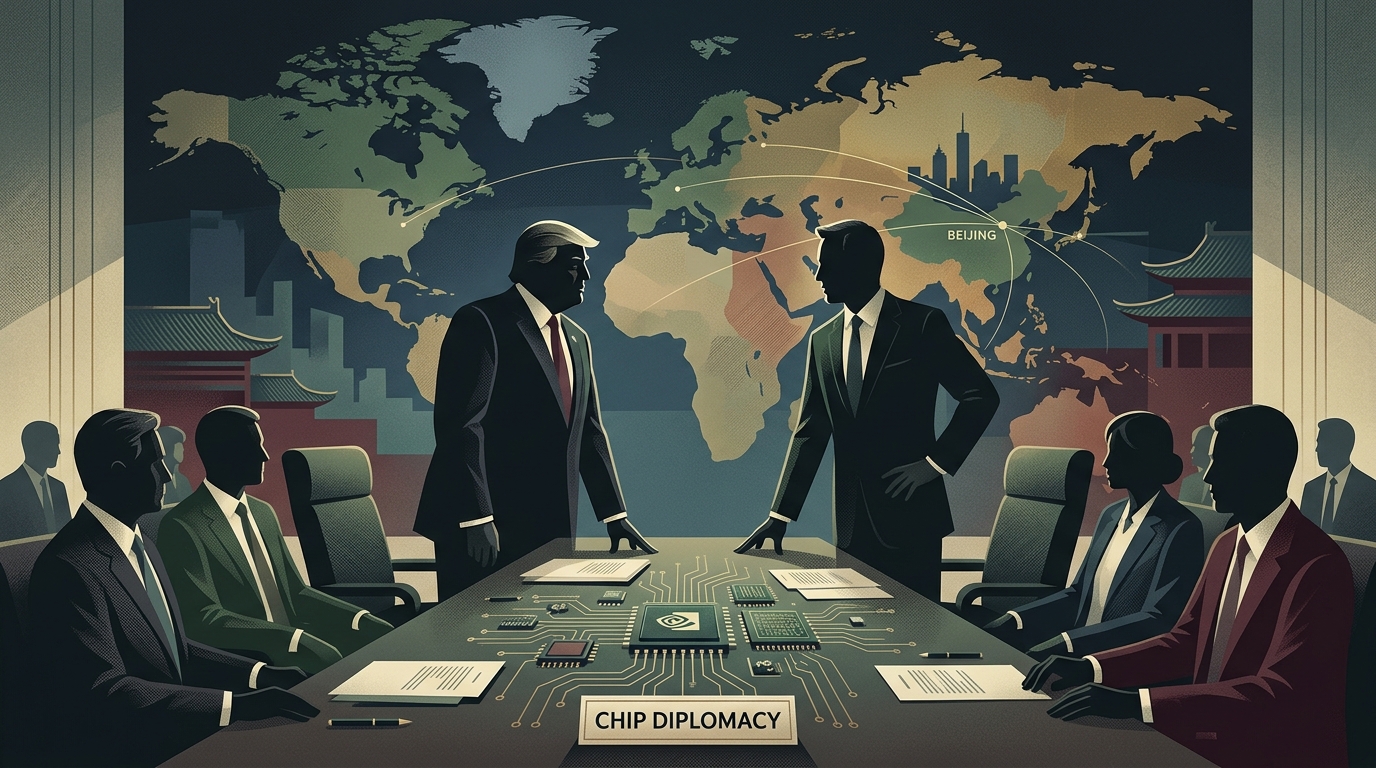 Trump in Beijing: Chip Diplomacy and the High-Stakes Presence of Nvidia's CEO