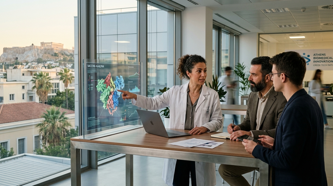 Laboratory research for the first vaccine designed using artificial intelligence.