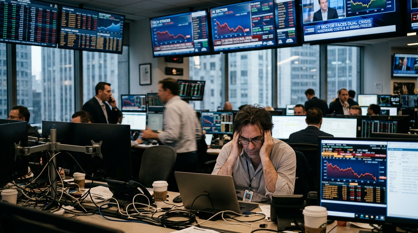The IT Sector's Dual Crisis: Skyrocketing Hardware Costs and the AI-Driven Hiring Freeze