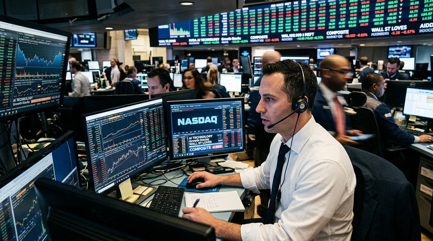 Nasdaq trading floor