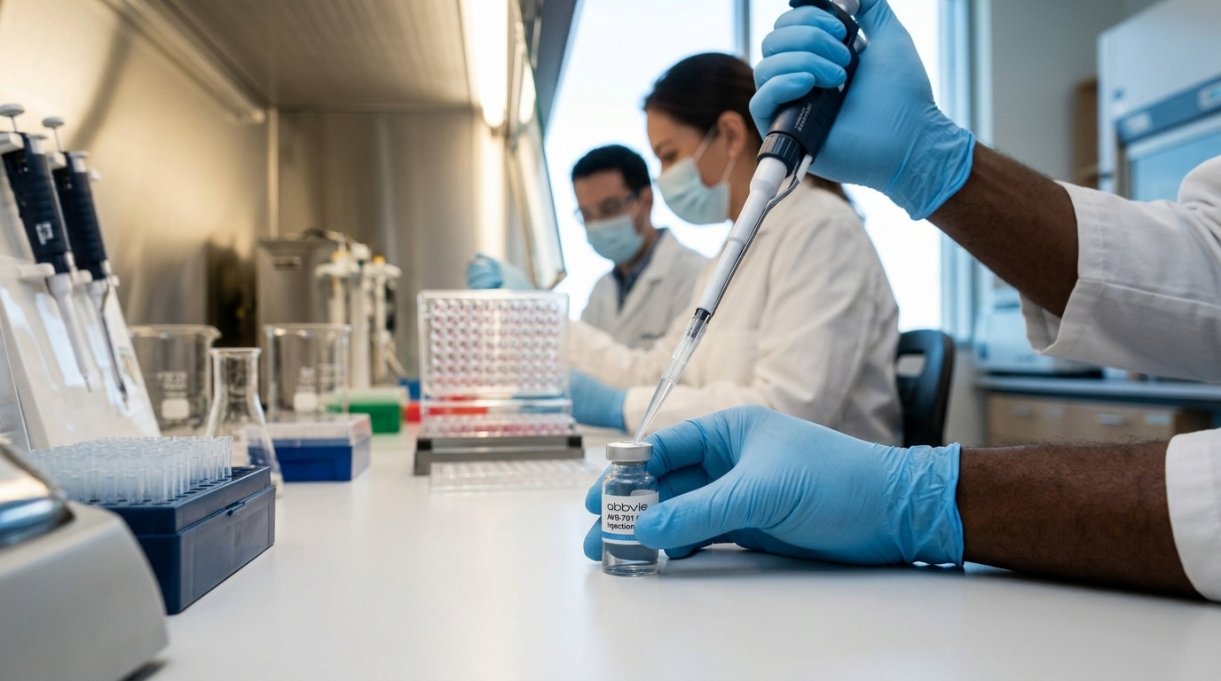 Λογότυπα AbbVie και Apogee Therapeutics για την εξαγορά στον τομέα της βιοτεχνολογίας.