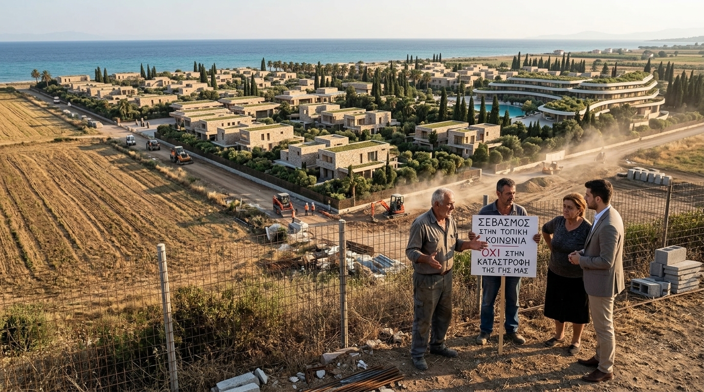Σχέδιο για το τουριστικό θέρετρο Nika Bay στην Καλαμάτα, μια επένδυση της IDM Fund.