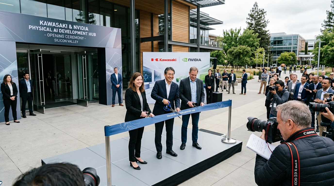 Kawasaki Partners With Nvidia to Launch Physical AI Development Hub in Silicon Valley