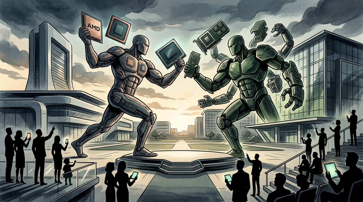 AMD εναντίον Nvidia: Η Τιτανομαχία για την Κυριαρχία στην Τεχνητή Νοημοσύνη, τους Επεξεργαστές και τη Ρομποτική