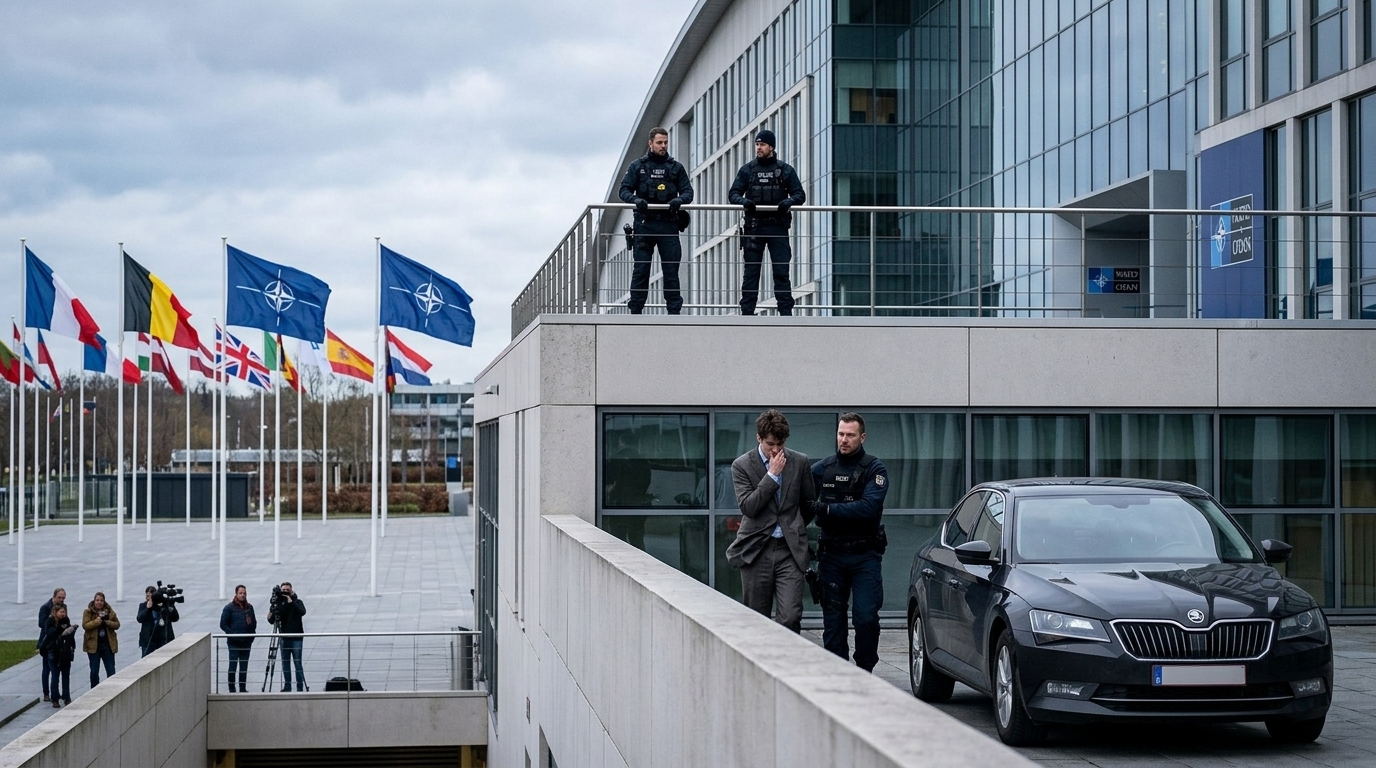 Intern arrested in Belgium on suspicion of spying inside NATO military headquarters