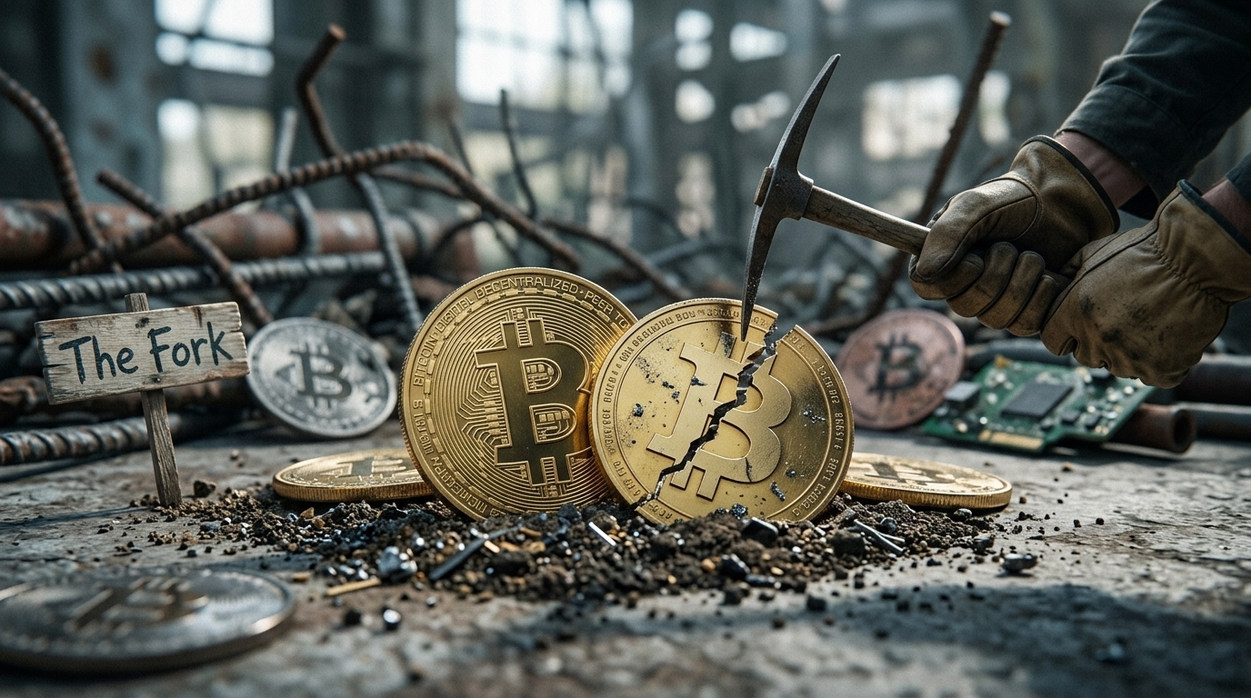 Bitcoin: The Controversial eCash Hard Fork and the Identity Crisis of Crypto Splits