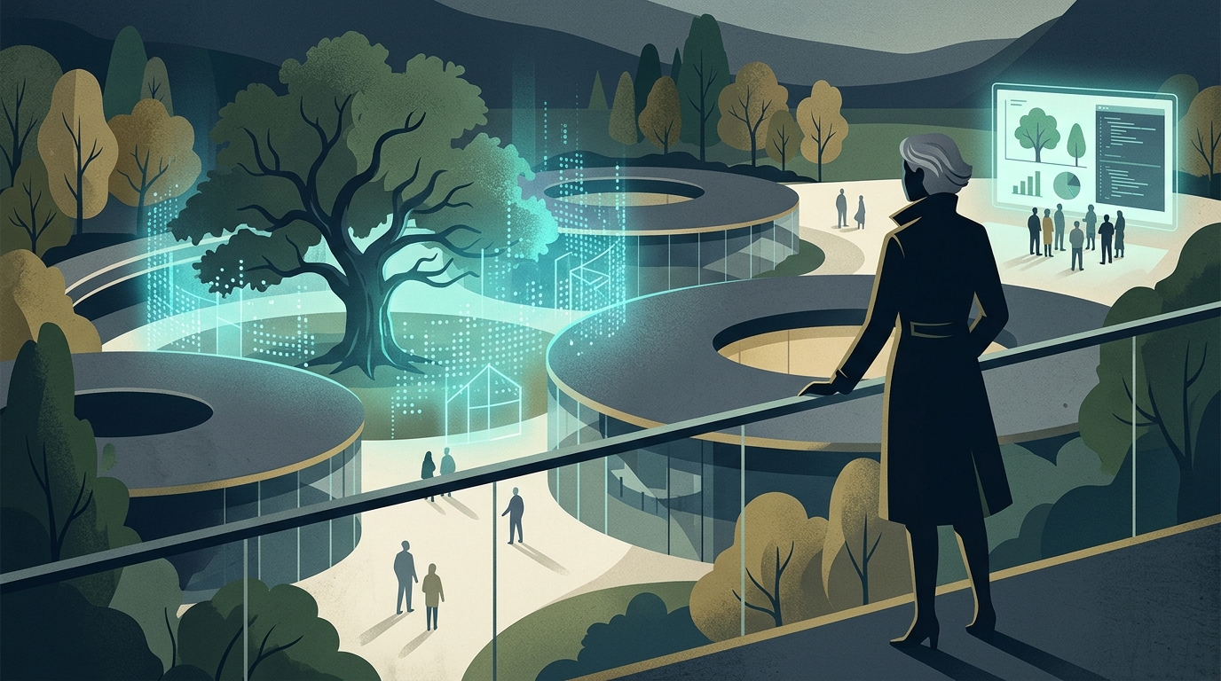 Apple CEO Tim Cook presenting sustainability goals amidst AI growth.
