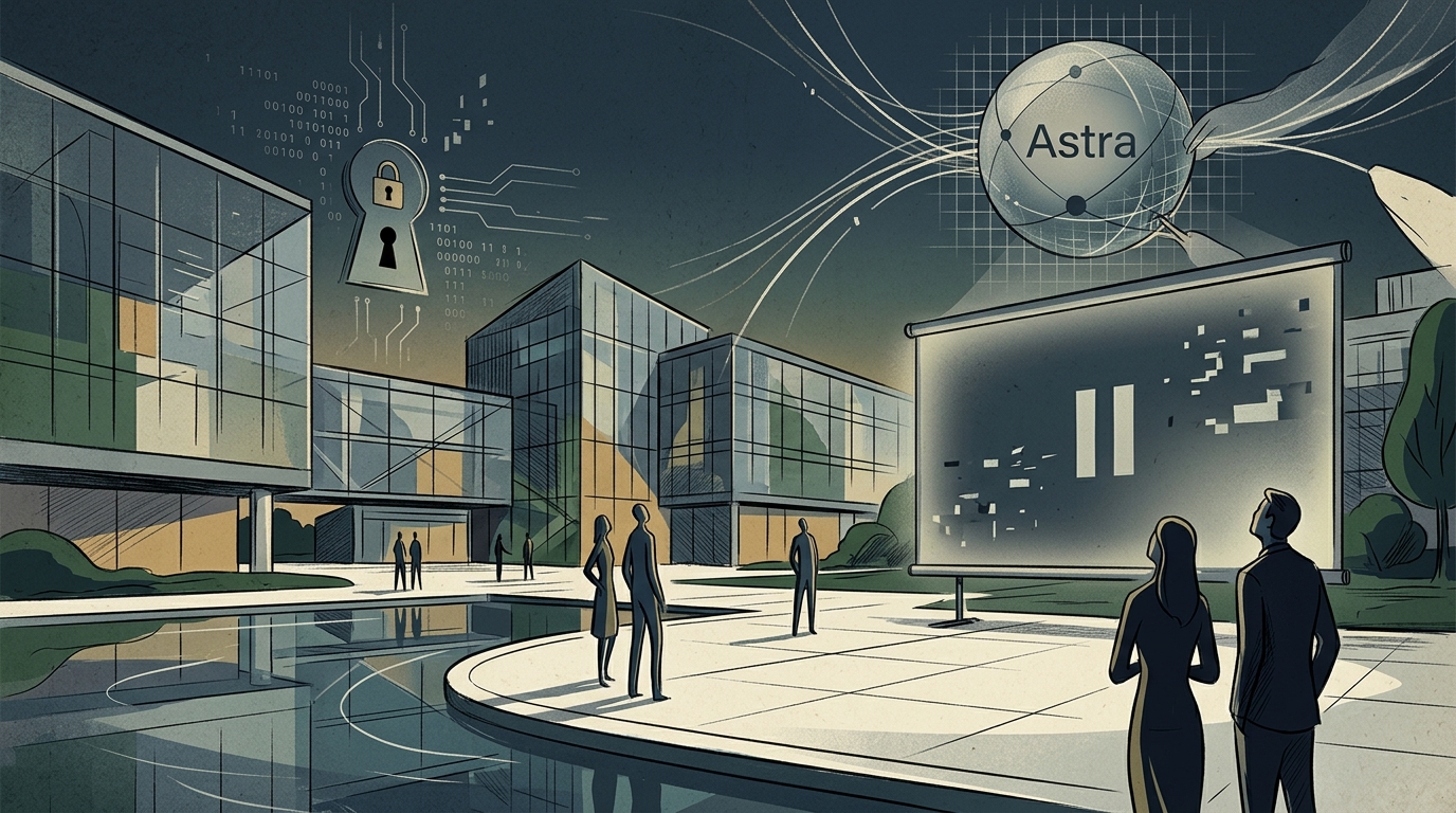 Visual representation of OpenAI Astra and cybersecurity risks