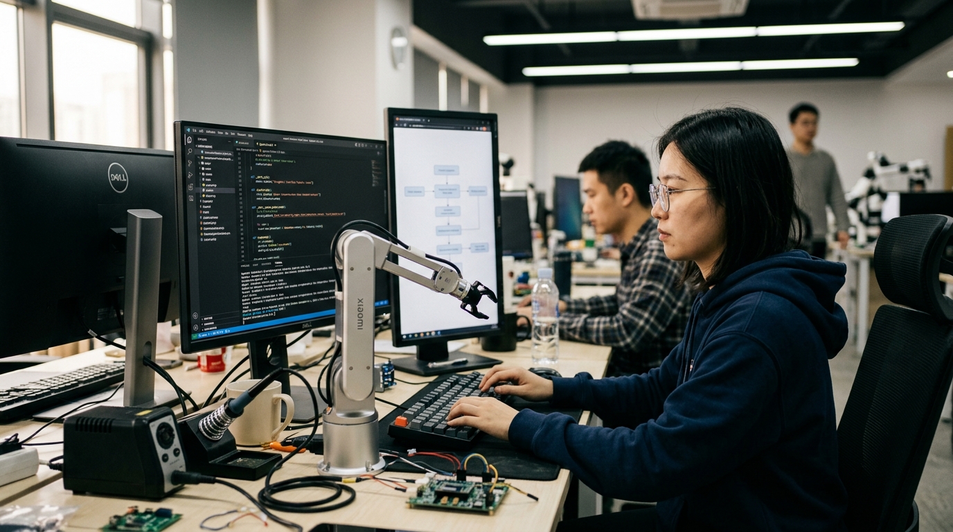 Xiaomi MiMo-V2.5 model performing automated GUI navigation and agentic AI tasks.