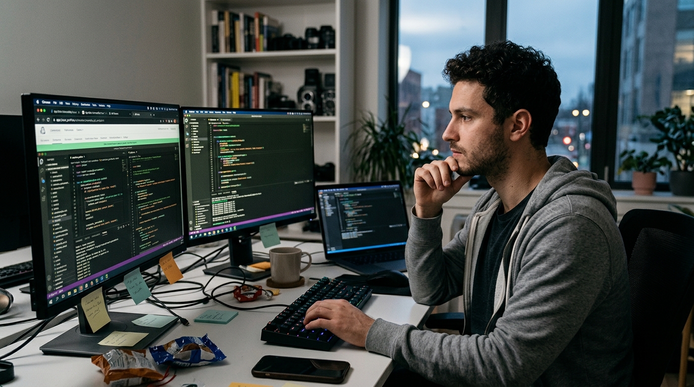 Ψηφιακή απεικόνιση κινδύνων κυβερνοασφάλειας στο Vibe Coding.