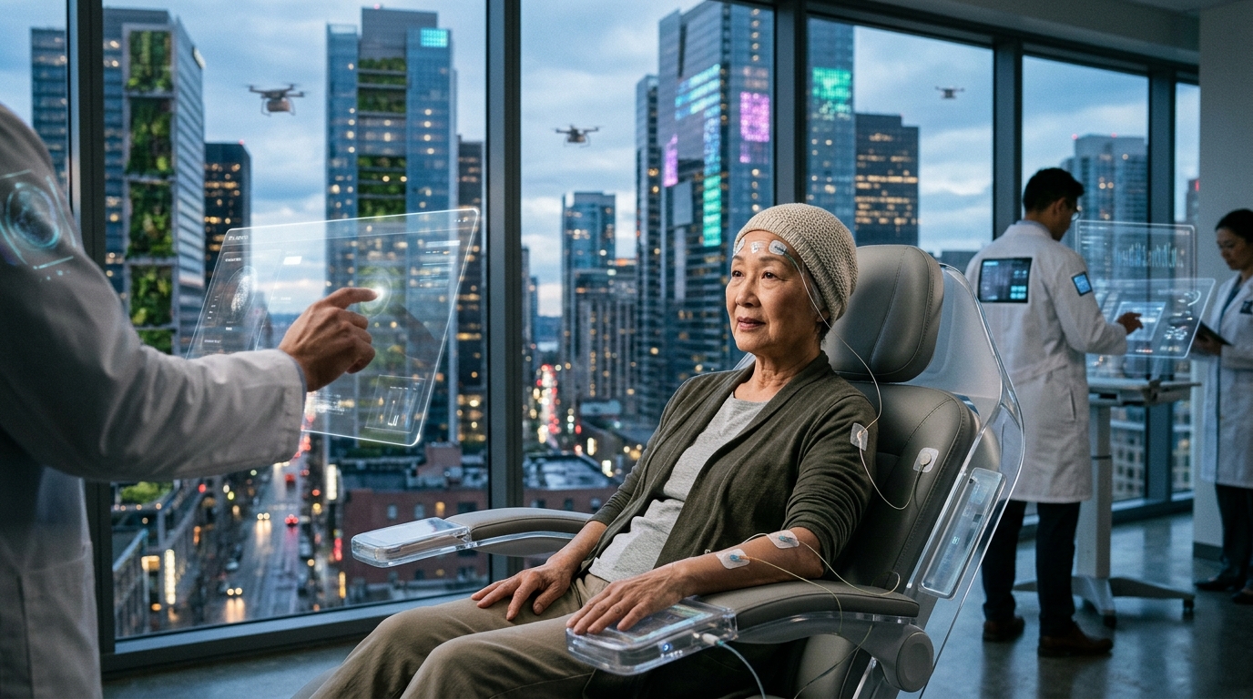 Medical technology and artificial intelligence in a US hospital setting.