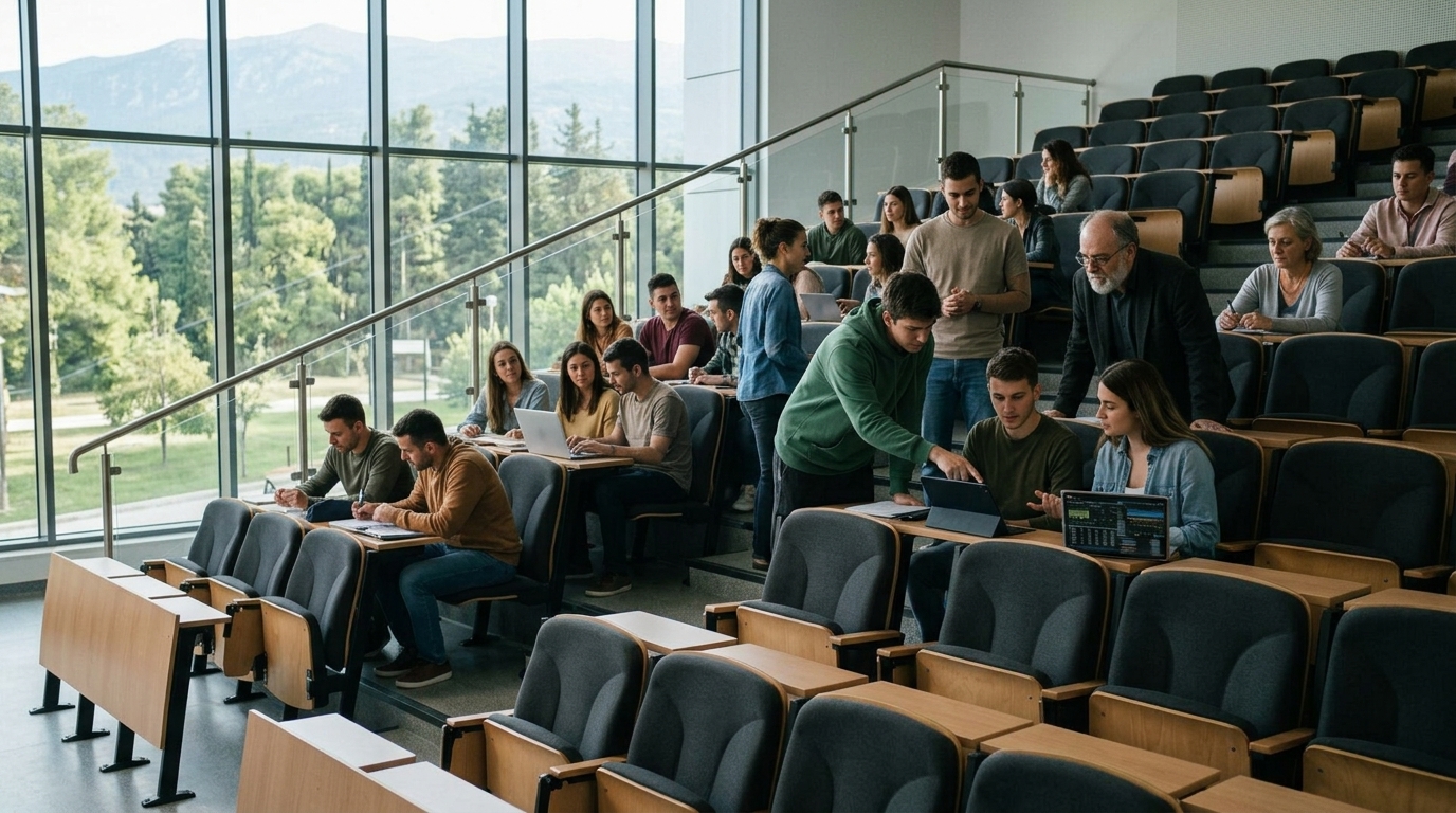 Modern facilities of the University of Thessaly, a hub for Artificial Intelligence.