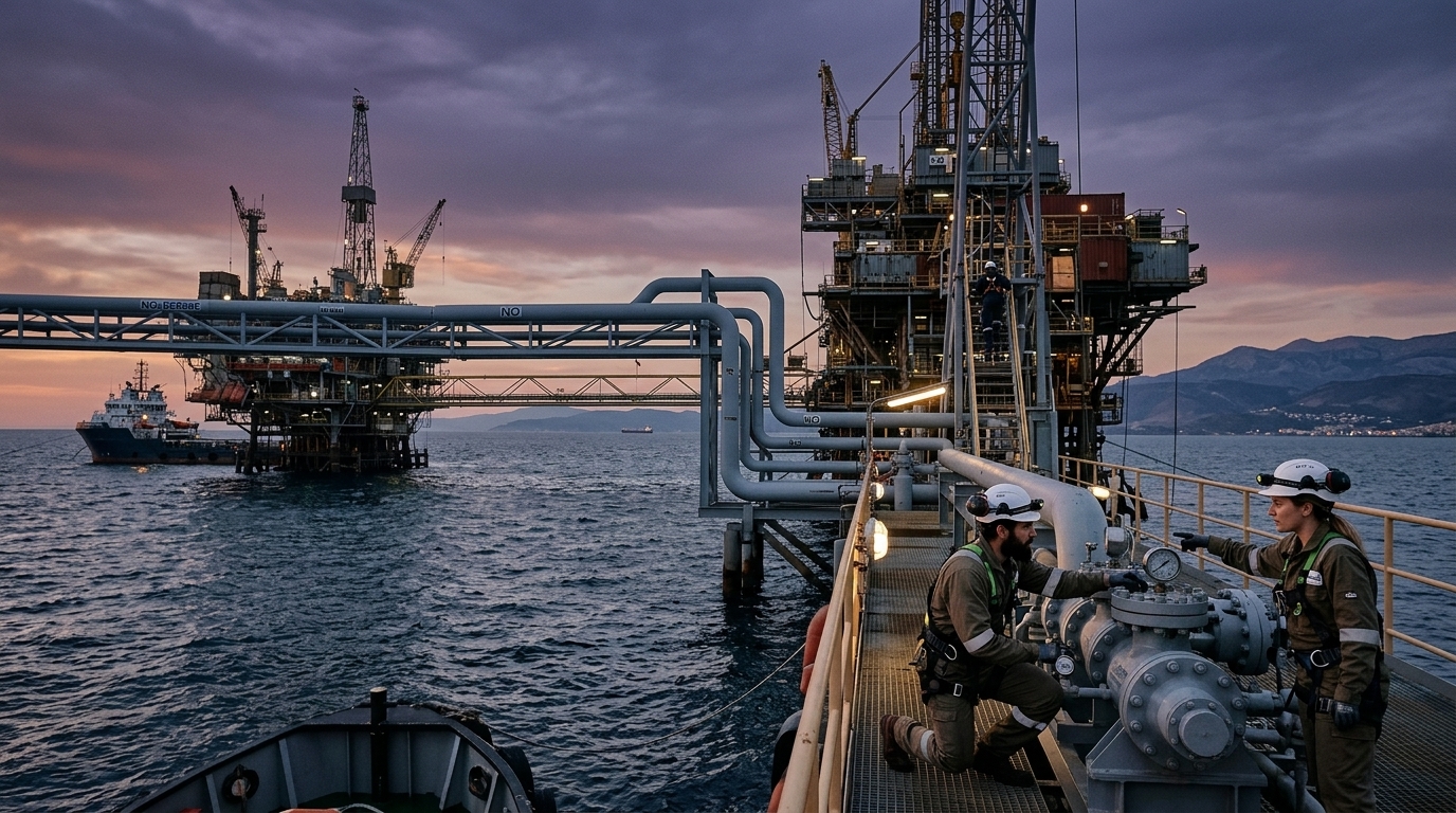 Η πλατφόρμα Omega στον Πρίνο για την αποθήκευση CO2.