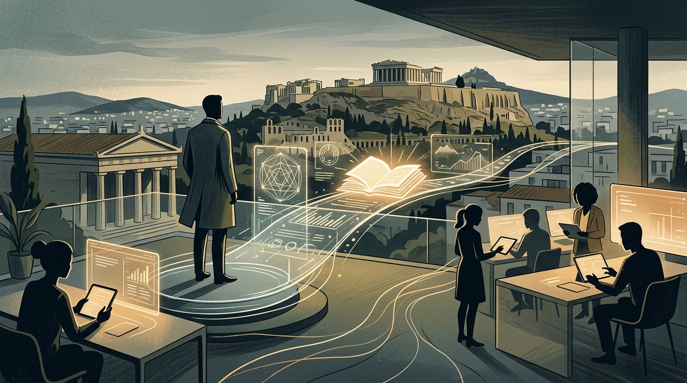 Ο Πρωθυπουργός Μητσοτάκης μιλά για την Τεχνητή Νοημοσύνη στην εκπαίδευση.