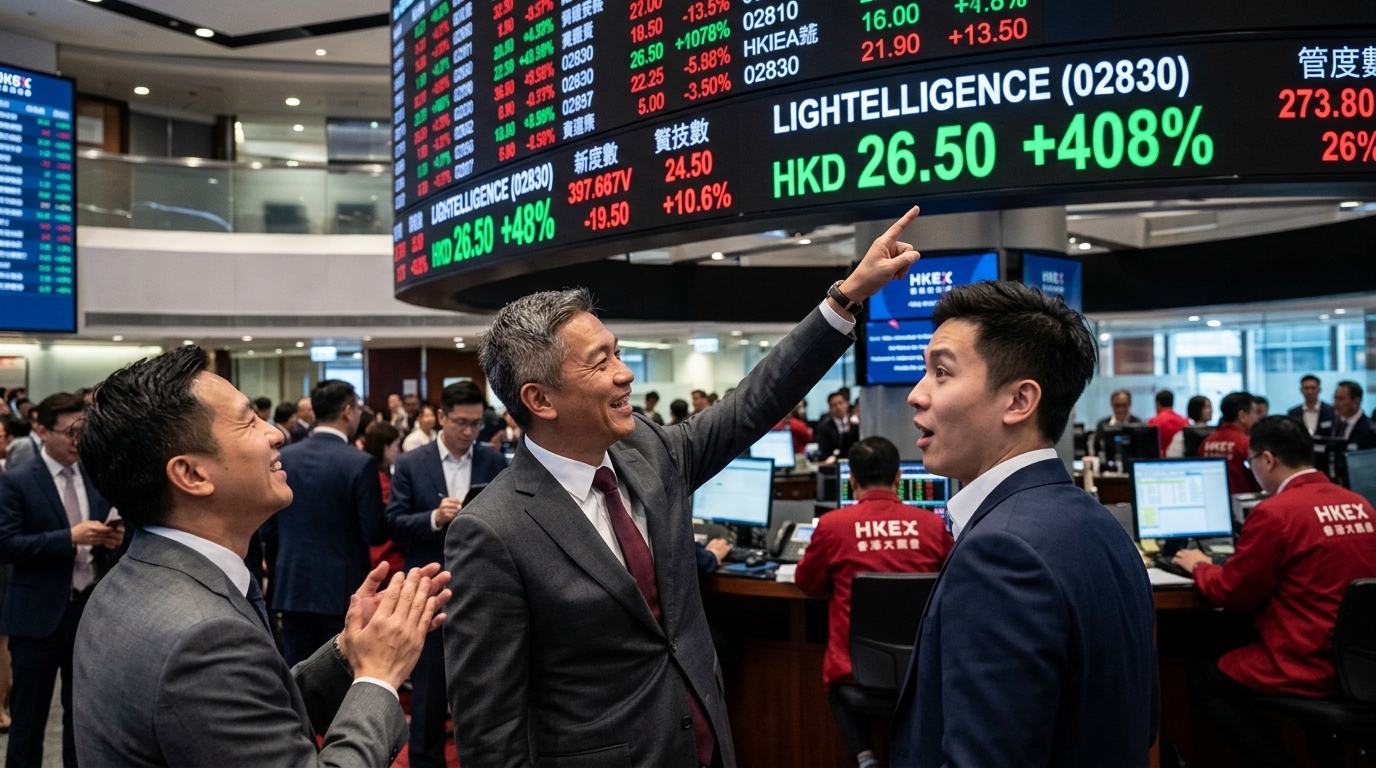 Photon Power: Lightelligence Surges 408% in Landmark Hong Kong Debut