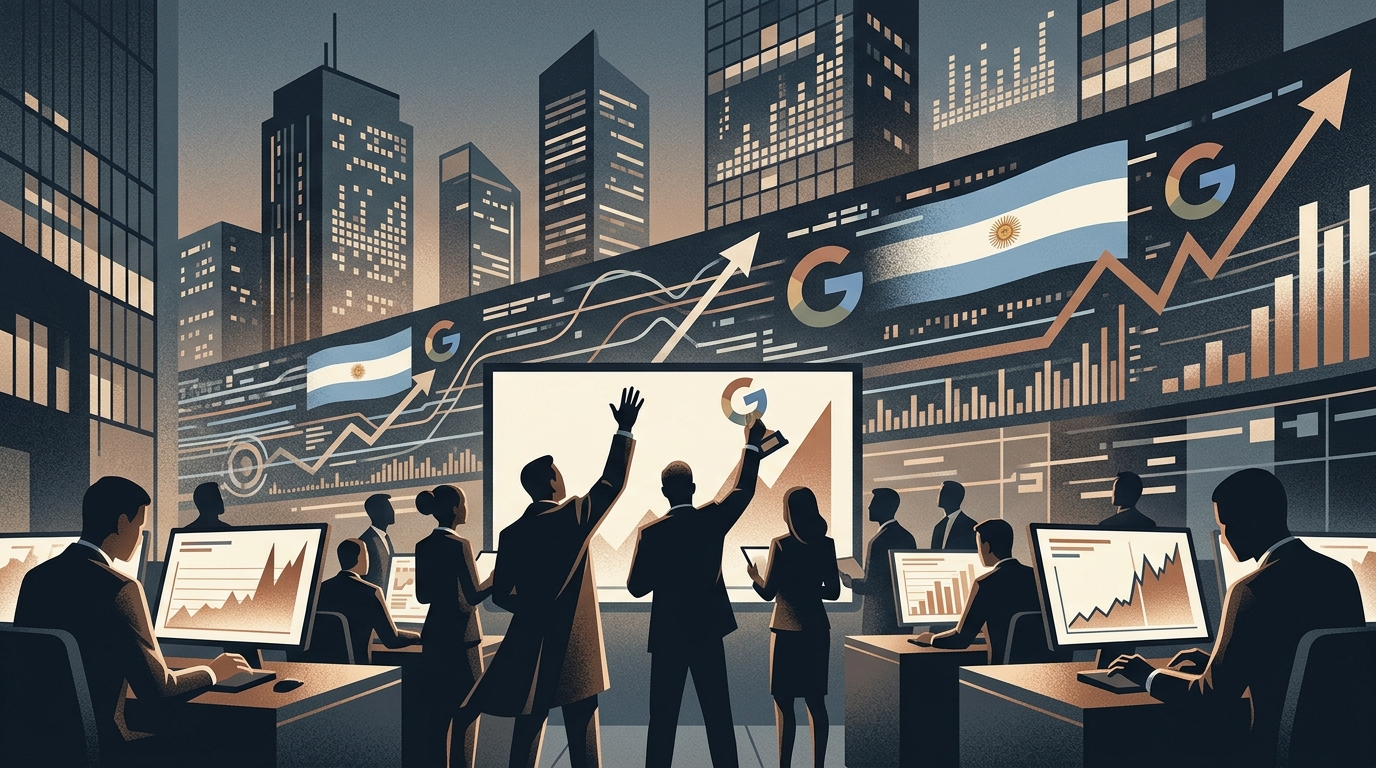 Google search engine logo with World Cup 2026 graphics representing the traffic record.