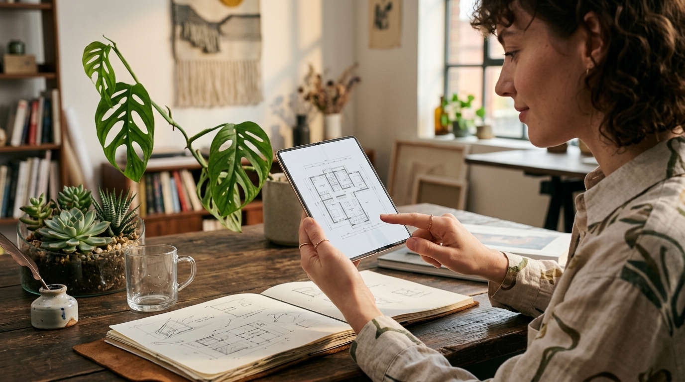 The Honor Magic V6 foldable smartphone displayed to show its ultra-thin profile and sleek design.