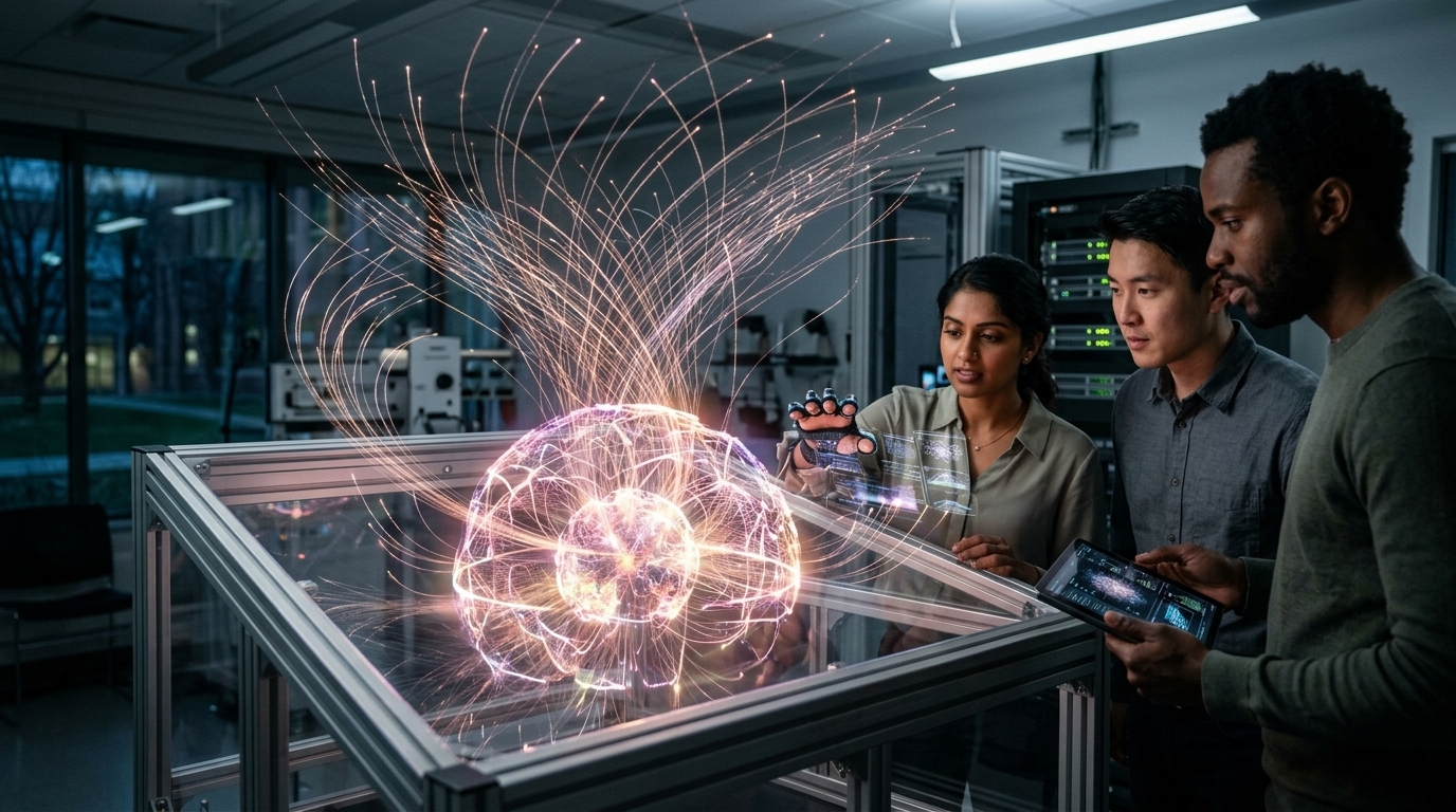 Digital brain illustration representing AI consciousness and autonomous agency.