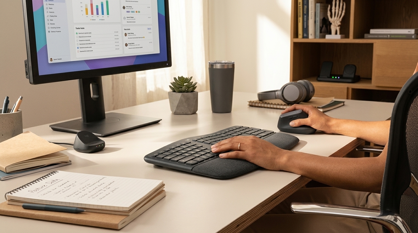 Η Επανάσταση της Εργονομίας: Πώς η Logitech Επαναπροσδιορίζει την Υγεία στο Ψηφιακό Γραφείο