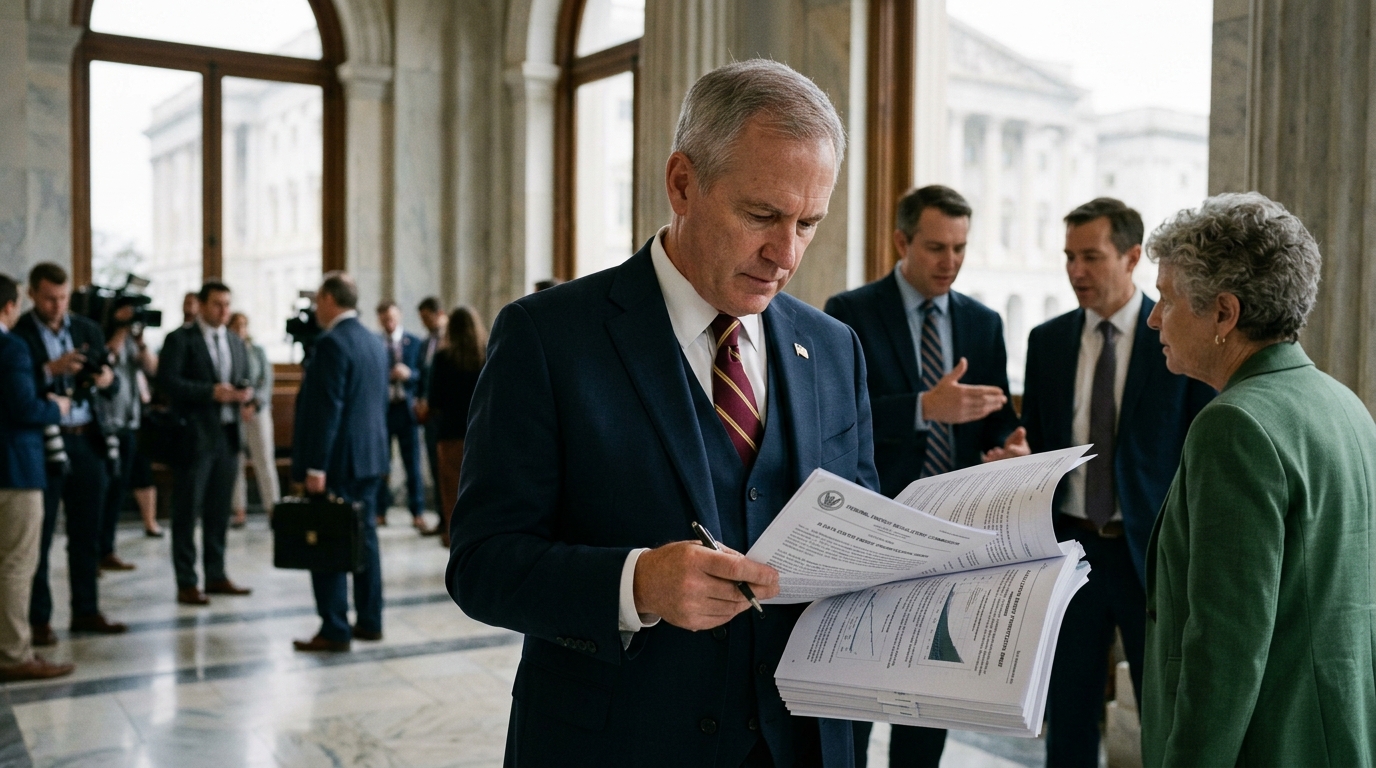 Σύγχρονο AI data center συνδεδεμένο με πυλώνες υψηλής τάσης και το ηλεκτρικό δίκτυο υποδομών.