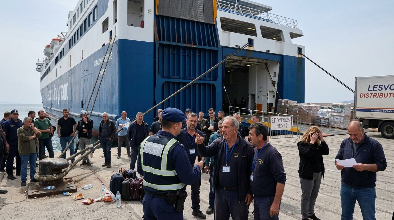 Η Λέσβος σε Πολιορκία: Το Κοινωνικό και Οικονομικό Αποτύπωμα του Έκτου Εικοσιτετραώρου Αποκλεισμού του Λιμανιού