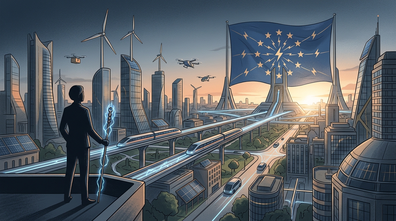 Dan Jørgensen discussing electrification and AI integration in the European energy grid.
