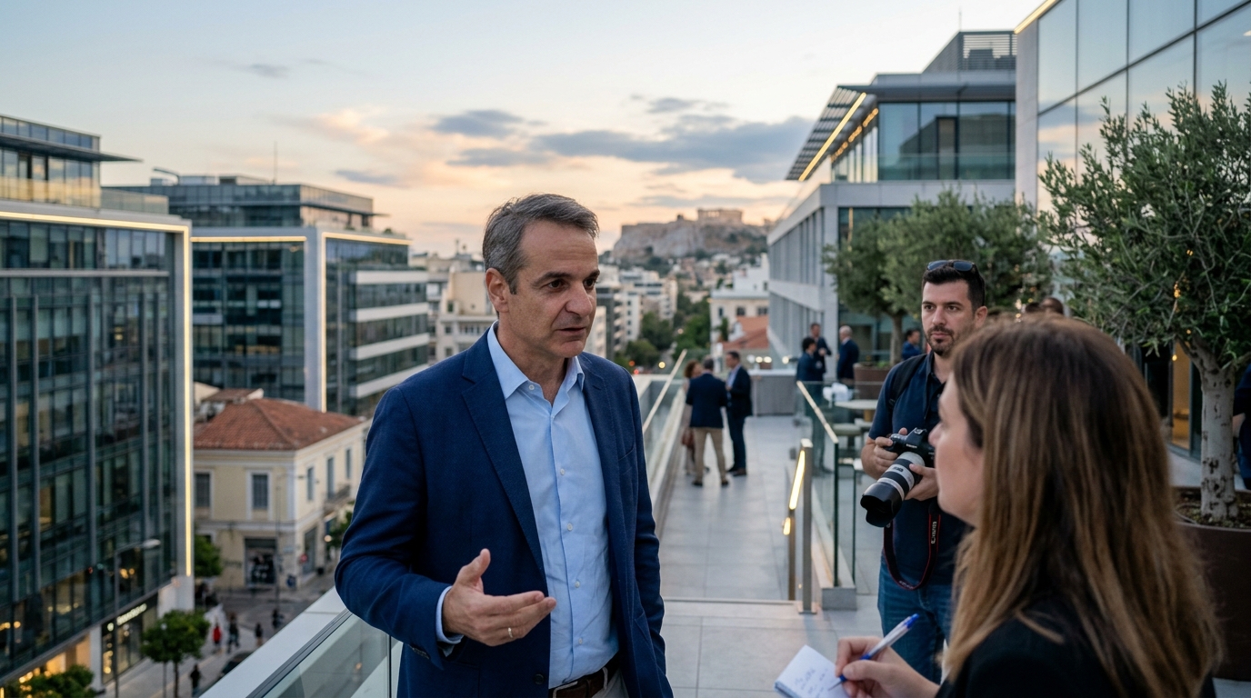 Το λογότυπο της Meta μπροστά από την ευρωπαϊκή σημαία για την εκπαίδευση AI.