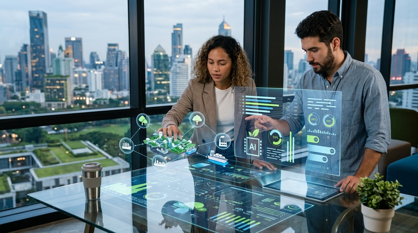 Πλατφόρμα ESG Software ESGenius! για τη διαχείριση δεδομένων εταιρικής βιωσιμότητας.