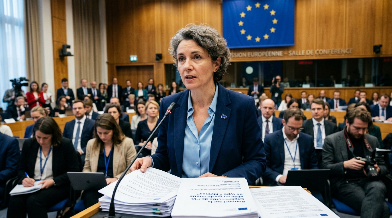 Digital representation of EU AI cybersecurity systems defending against digital threats.