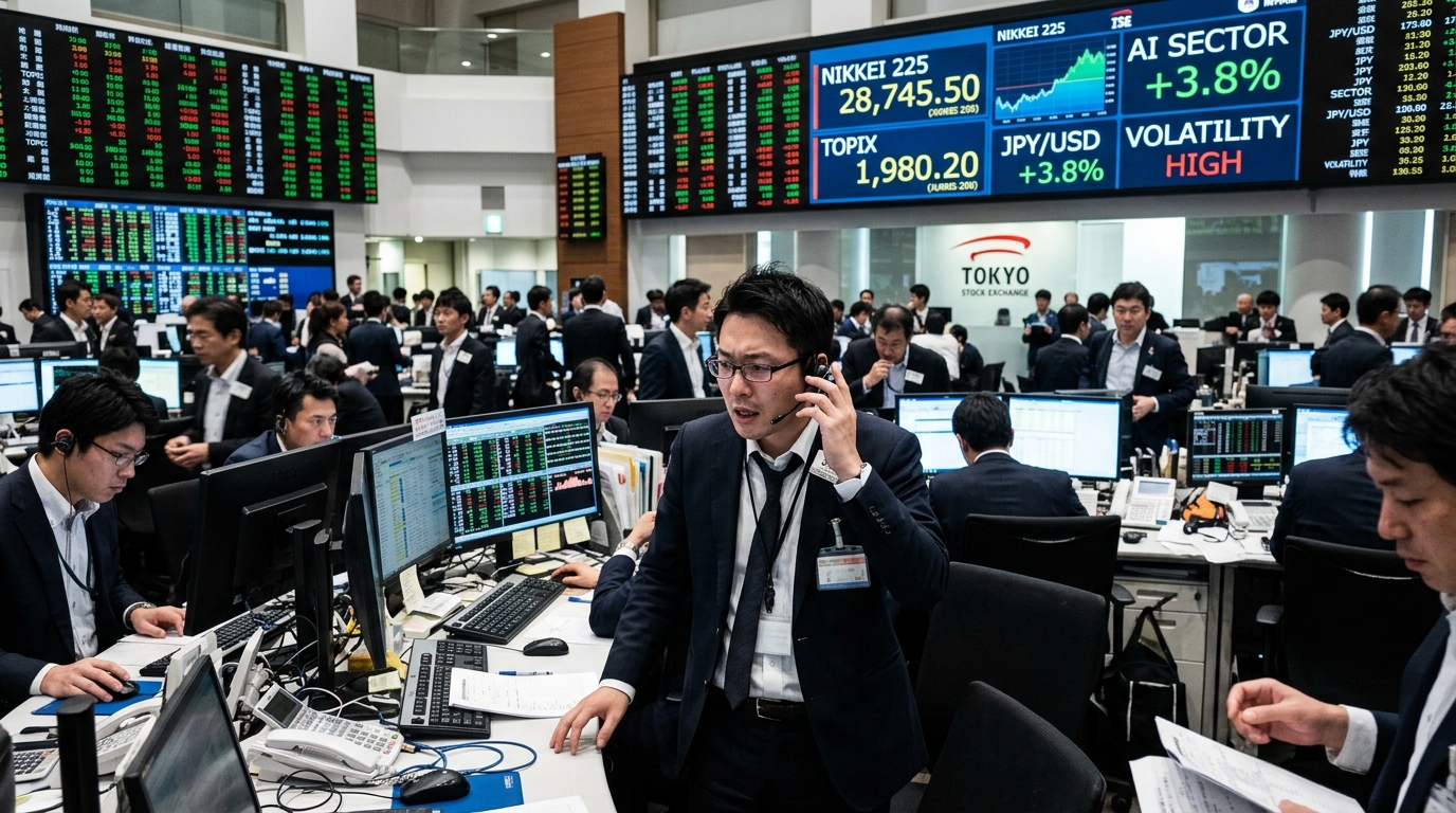 RBC BlueBay analysis of Japanese AI stocks and semiconductor market trends.