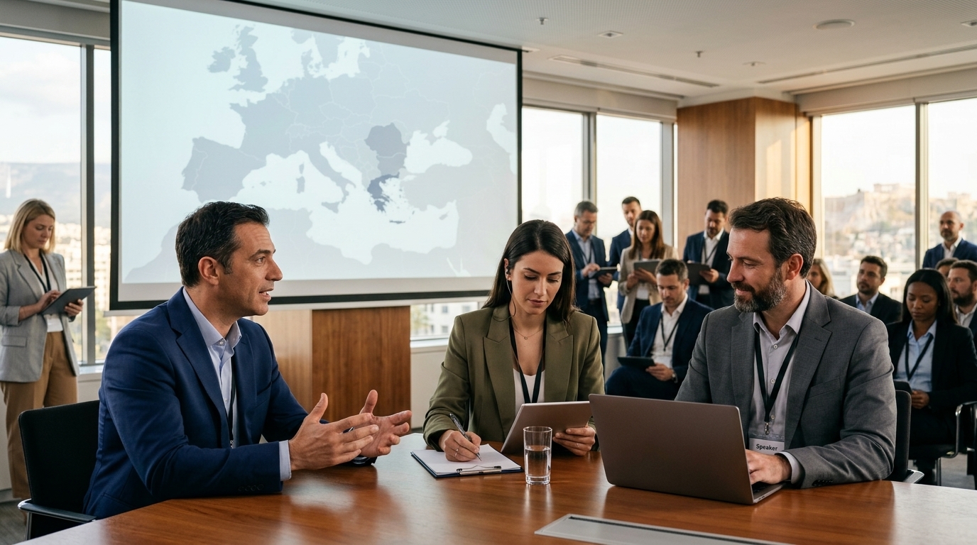 Growthfund Investor Summit 2026 in Athens showcasing Greek investment opportunities.