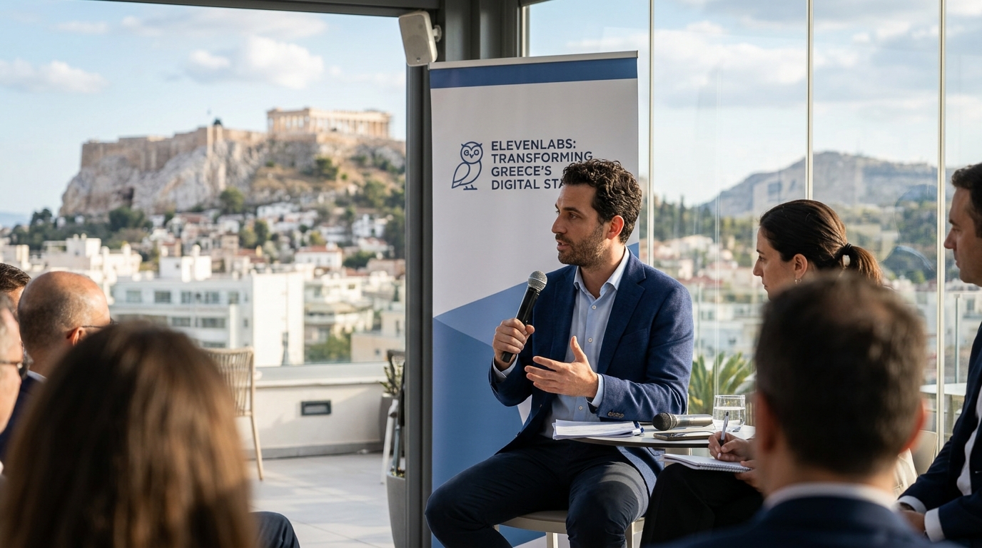 Η ElevenLabs και το ελληνικό ψηφιακό κράτος συνεργάζονται για την ενσωμάτωση φωνητικής τεχνητής νοημοσύνης.