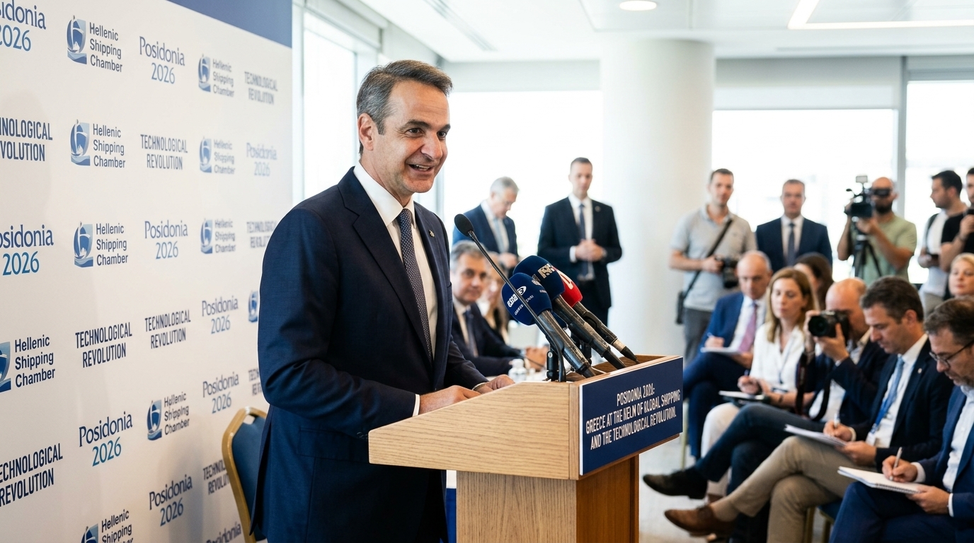 Η έκθεση Ποσειδώνια 2026 στον Πειραιά με έμφαση στην τεχνητή νοημοσύνη και την πράσινη ναυτιλία.