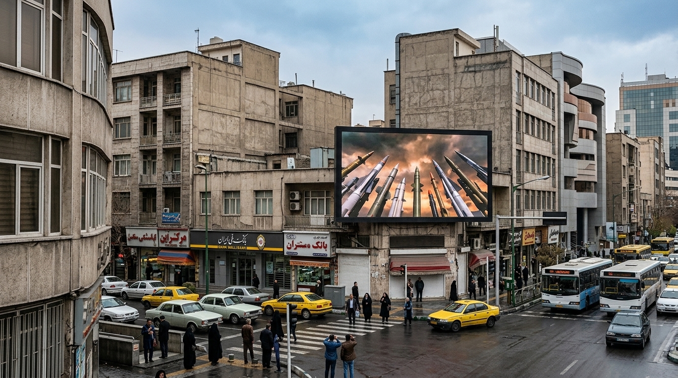 Γραφική απεικόνιση του Περσικού Κόλπου και των δεσμευμένων ιρανικών κεφαλαίων.