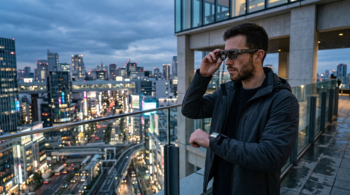 Τα νέα γυαλιά Snap Spectacles για επαυξημένη πραγματικότητα σε μαύρο χρώμα.
