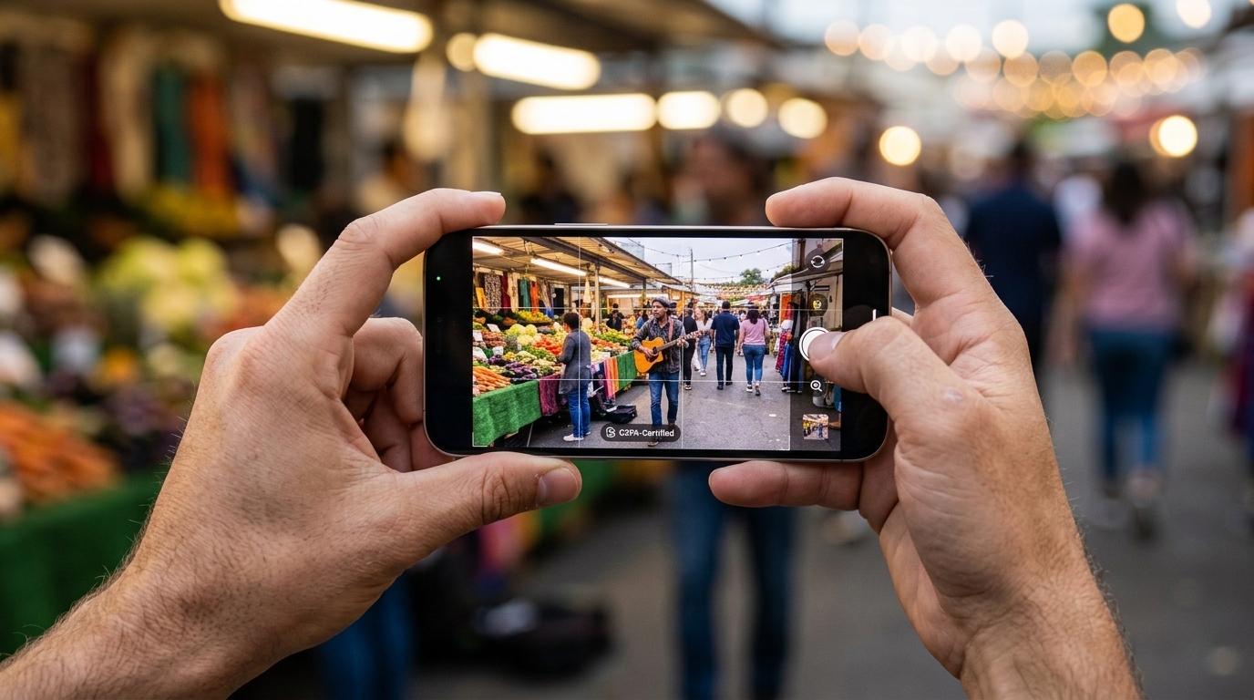 iPhone photo authenticity verification feature in iOS 27 to prevent deepfakes.
