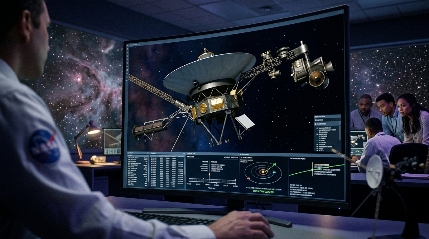 Καλλιτεχνική απεικόνιση του Voyager 2 της NASA στο διαστρικό διάστημα.