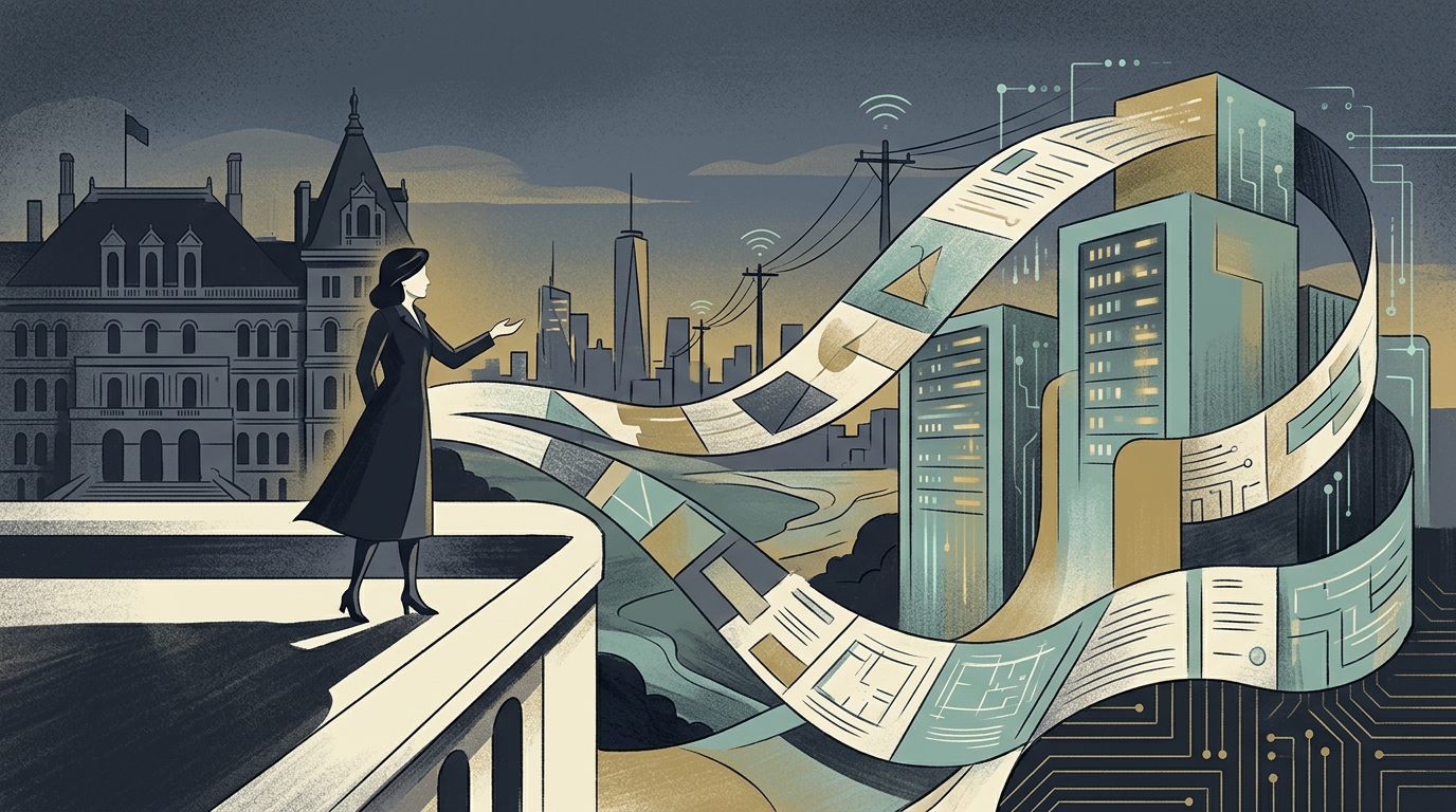 New York data center infrastructure and energy grid upgrades.