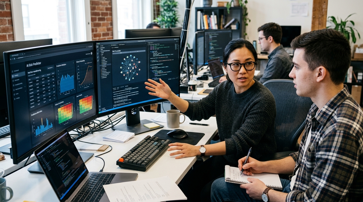 AI system for risk management in industrial manufacturing environments.