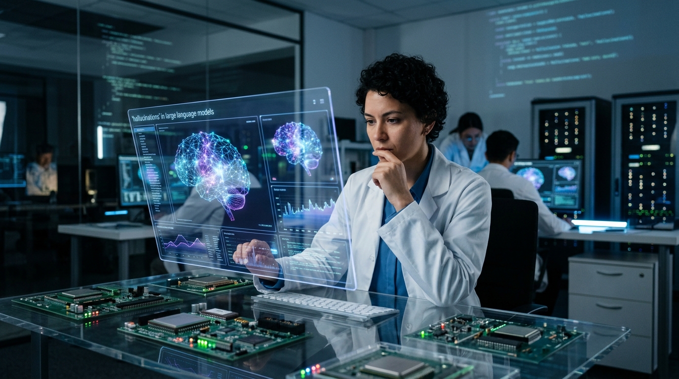 A person interacting with a digital representation of artificial intelligence, illustrating AI psychology.