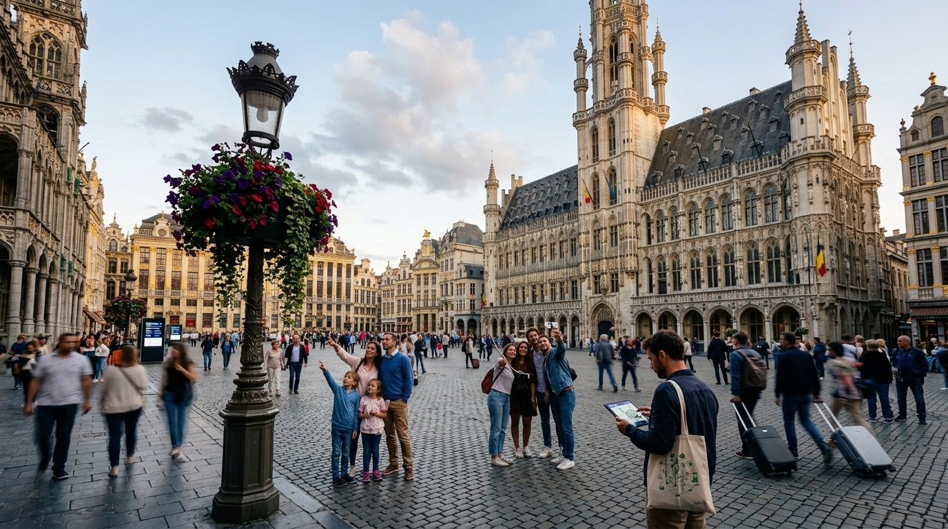 Modern AI technology in global tourism.