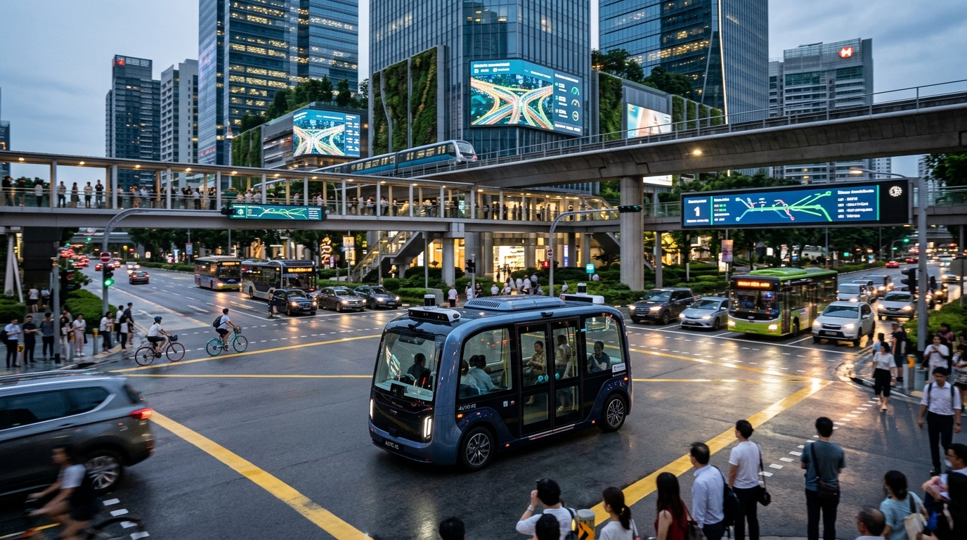 AI-powered traffic management system in modern smart cities.