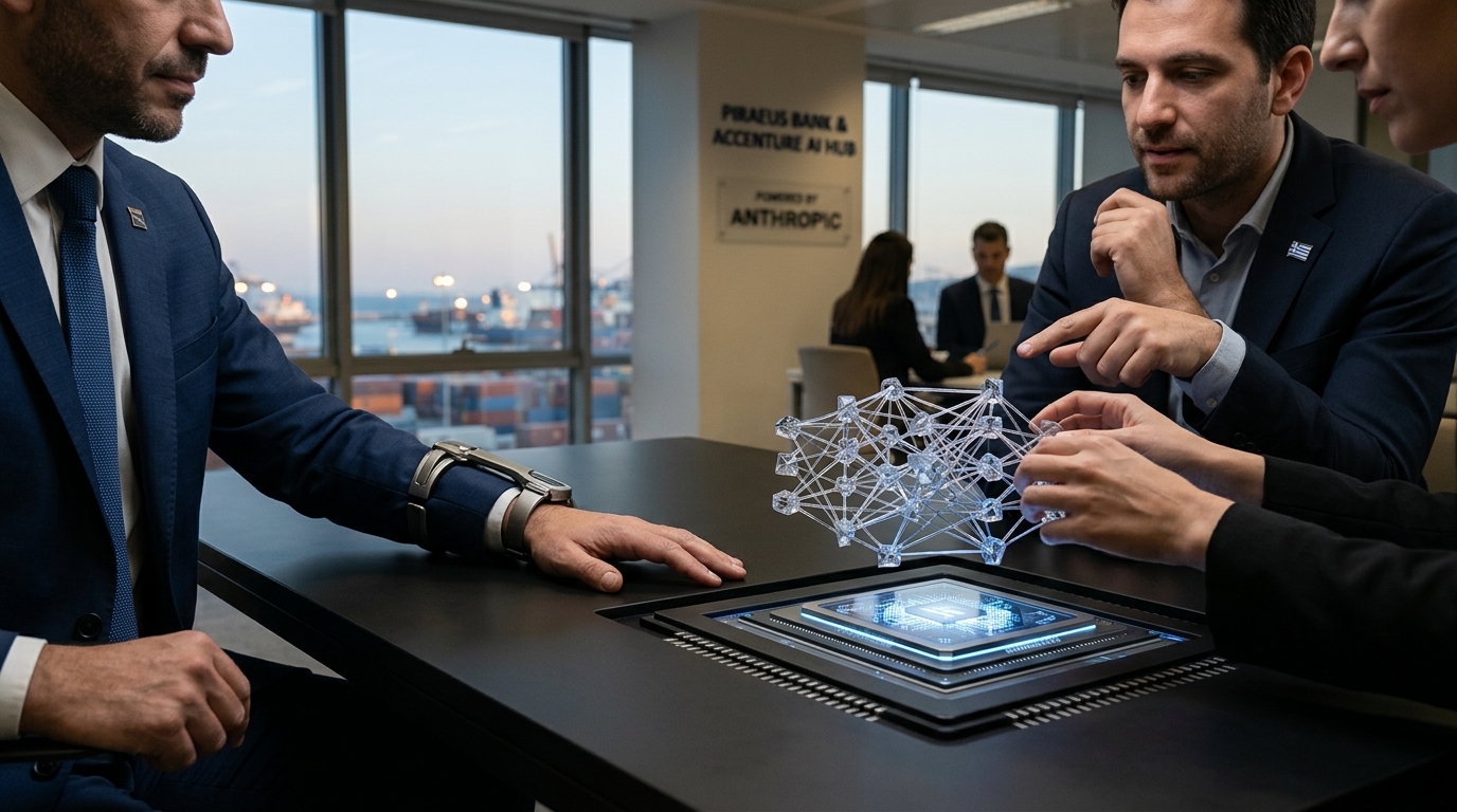 Piraeus Bank and Accenture partnership for the new AI Hub in Greece.