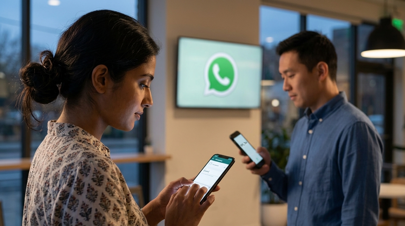 WhatsApp app interface showing the unique username setup for enhanced user privacy and security.