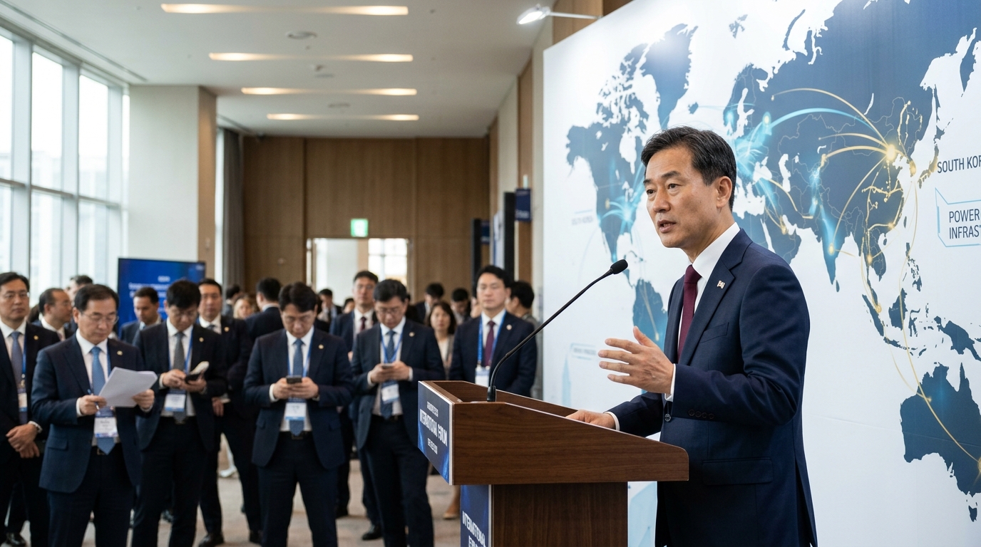 Semiconductor manufacturing facilities in South Korea with energy infrastructure for AI development.