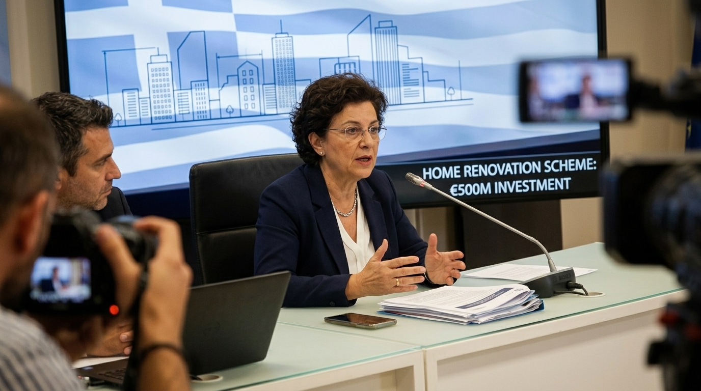 Σύγχρονη ανακαίνιση κατοικίας στην Ελλάδα στο πλαίσιο του νέου προγράμματος επιδότησης.