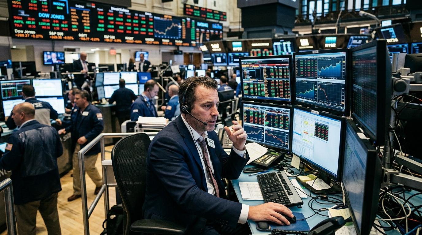 Stock market charts and AI stocks for investment analysis.