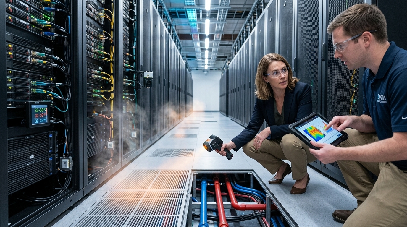 Σύγχρονο data center στην Ελλάδα και οι επιπτώσεις του στο αστικό μικροκλίμα.