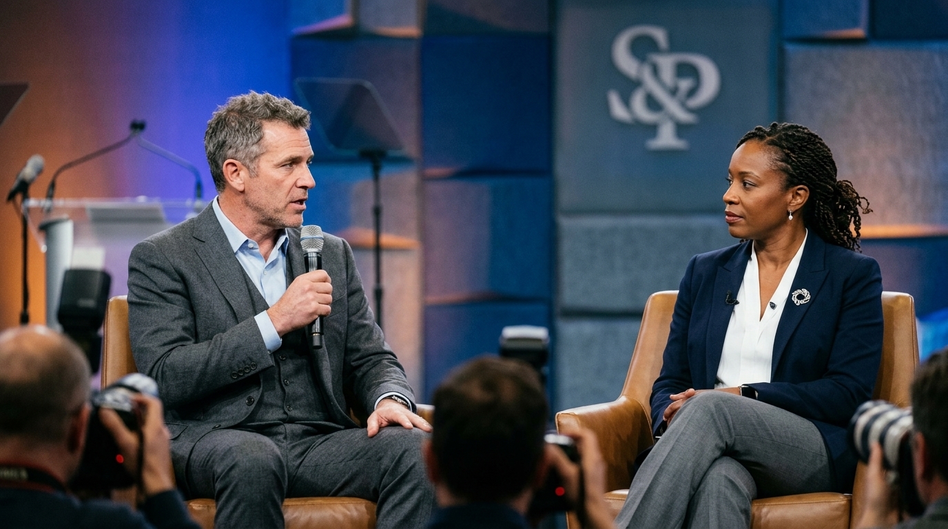 BofA and S&P Global executives discussing Artificial Intelligence at the Fortune AIQ Summit.